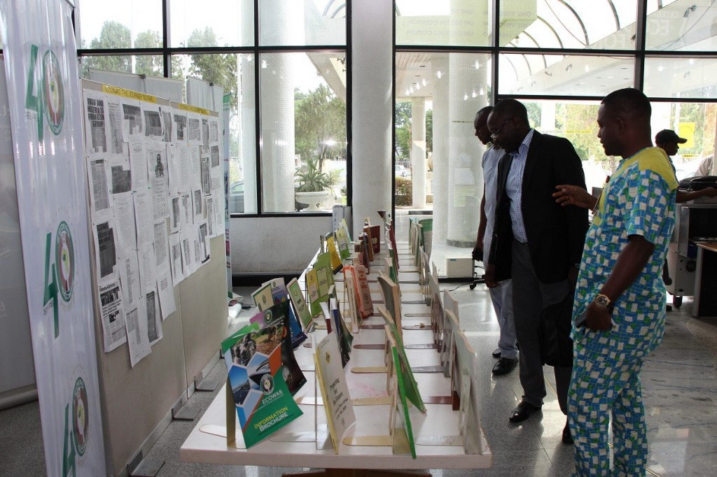 Staff at the Book Exhibition by Department of Communication on ECOWAS @ 40. Abuja, 3rd June, 2015. IMG_9152