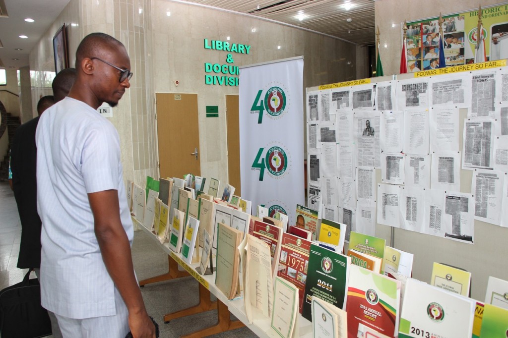 Staff at the Book Exhibition by Department of Communication on ECOWAS @ 40. Abuja, 3rd June, 2015. IMG_9158